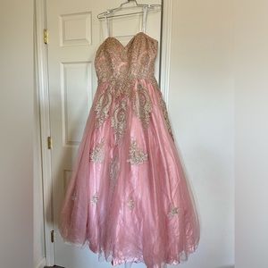 New Camille La Vie Quinceanera prom blush dress